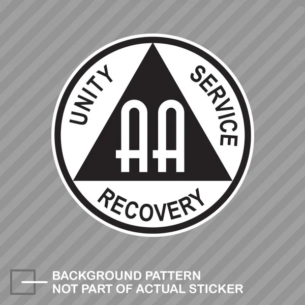 AA Alcoholics Anonymous Symbol Sticker Decal Vinyl