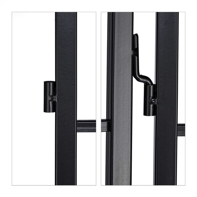 Rankgitter Metall 2er Set Rankspalier Rankhilfe Rosen-Rankgitter Spalier schwarz 6