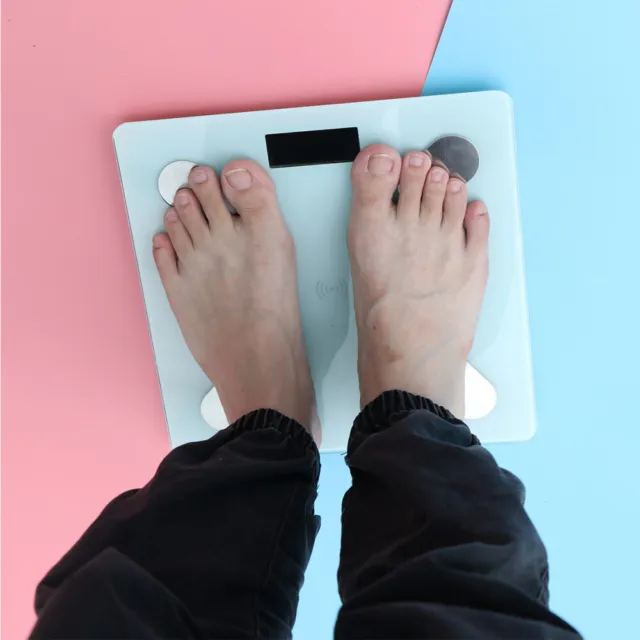 Escala de peso inteligente inalámbrico BMR rastreador de ajuste fitness grasa corporal