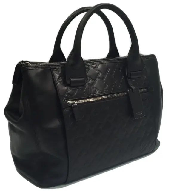 Tumi BUSINESS SATCHEL Ticon LEATHER Brief Case Bag Luggage Black 31606DT $545
