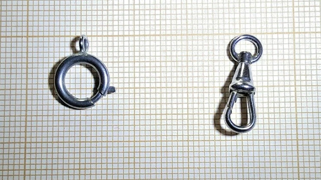 925 Bague à Ressort En Argent Sterling Fermoirs Tailles 16 Mm, Fermoir