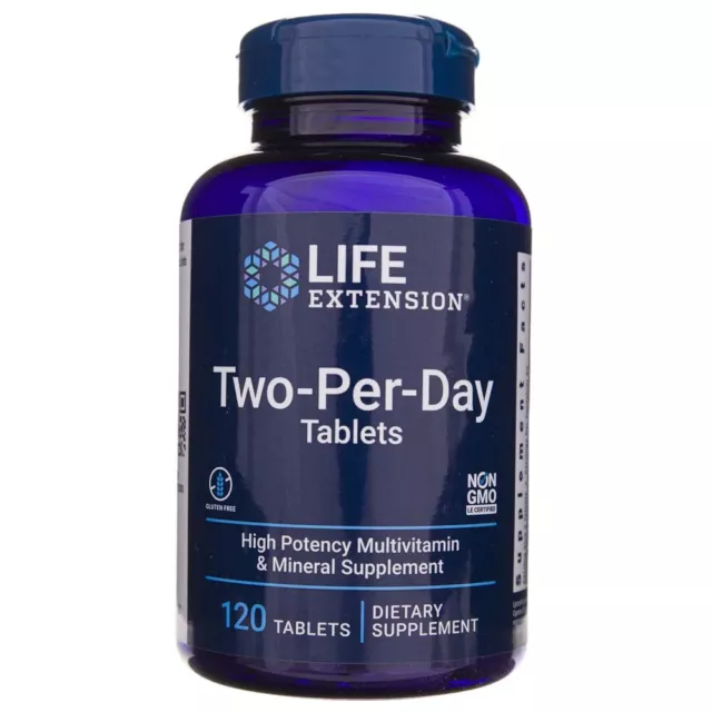 Life Extension Two per Day Multivitamin, 120 Tabletten