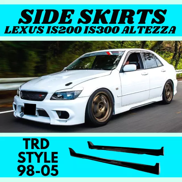 Side Skirts For Lexus IS200 IS300 Altezza (98-05) Extension Panels TRD Style