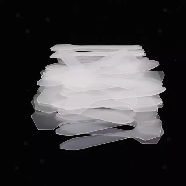 Spatules cosmétiques jetables en plastique blanc de 100pcs cuillères pour le