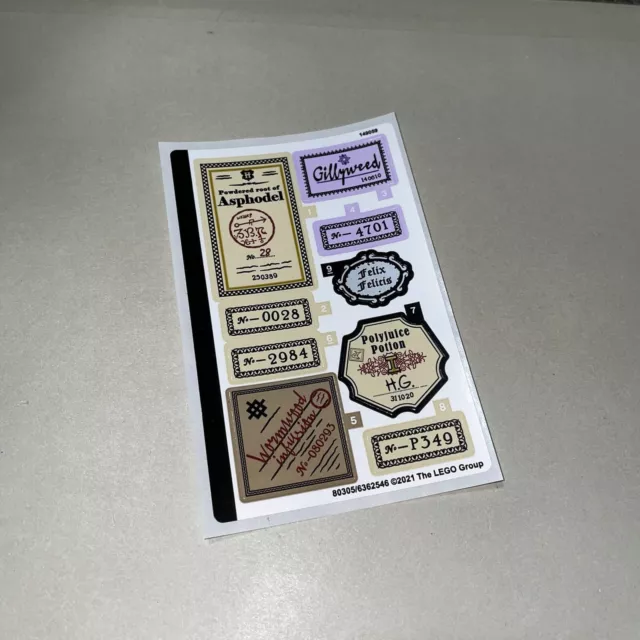 Lego Harry Potter Original Sticker Sheet Collectors Edition Hogwarts Icons 76391 Lego Harry Potter Original Sticker Sheet Collectors Edition Hogwarts Icons 76391