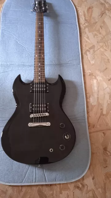 Guitare Electrique VINTAGE TENSON  Nashville SD Noir