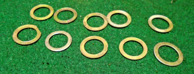 10 DOOR KNOB WASHERS 9/16" DOOR KNOB SHIMS for KNOB POSTS SHAFTS (33086-9)