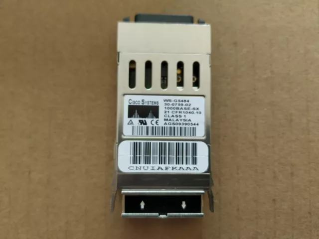 CISCO WS-G5484 1000BASE-SX GBIC Gigabit Transceiver Module 30-0759-02