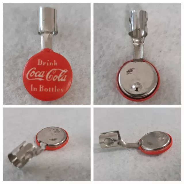 Coca Cola Soda Advertising Pencil Pocket Clip 50's - Drink Coca Cola In Bottles