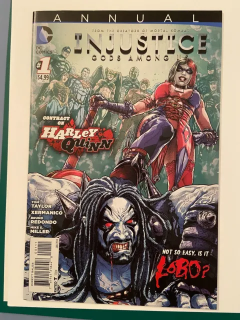 Injustice Gods Among Us Annual #1 (2014) in NM- Harley Quinn Lobo DC Comics