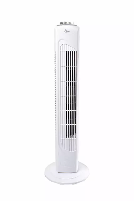 Suntec Wellness Ventilatore a Torre Coolbreeze 7.400 TV 45 W, Bianco