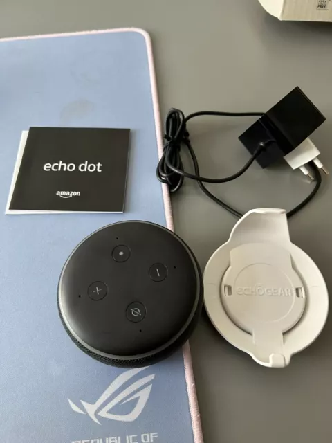 Echo Dot (3. Gen.) Intelligenter Lautsprecher mit Alexa, Anthrazit Stoff