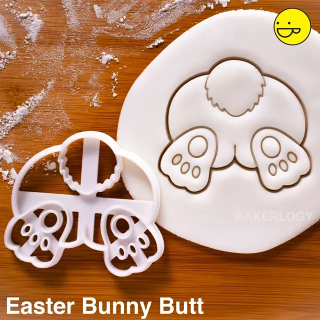 Easter Bunny Butt cookie cutter | cute rabbit Pascha Resurrection Day egg hunt