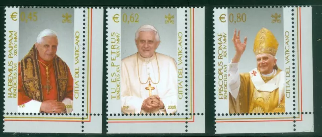 2005 Vatican City Sc# 1295-7: Coronation of Benedict XVI MNH