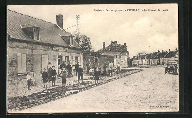 CPA Cuvilly, Le Bureau de Poste