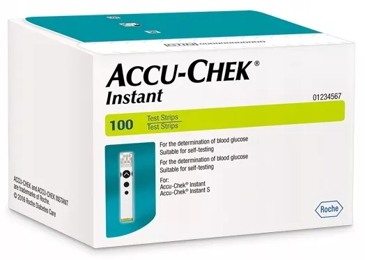 ACCU-CHEK INSTANT 100 unidades TIRAS DE MEDICIÓN DE GLUCOSA