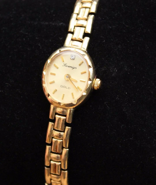 Sovereign 9 carat gold watch cheap