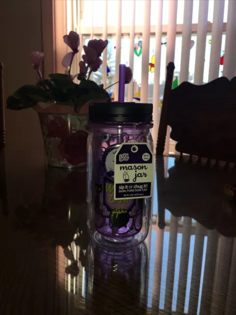 Cool Gear Insulated Mason Jar Mug 16 oz. Witch’s  Brew  .Rare One