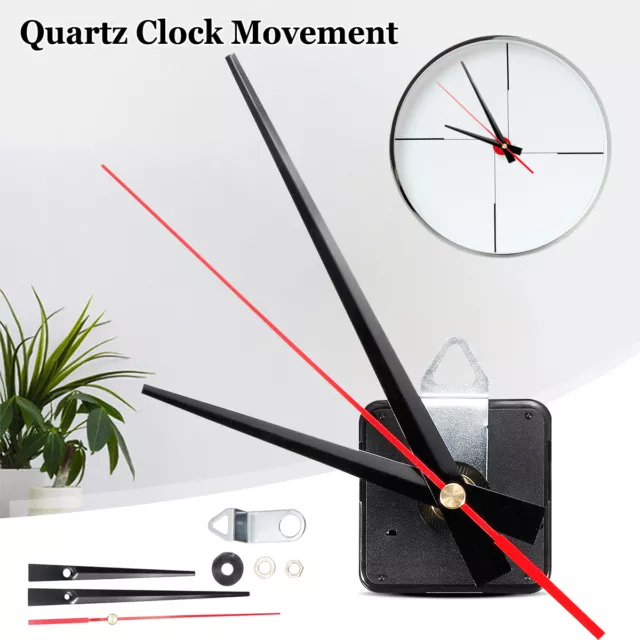 Silent Quartz Movement Wall Clock Motor Mechanism Long Spindle DIY Repair Kit AU