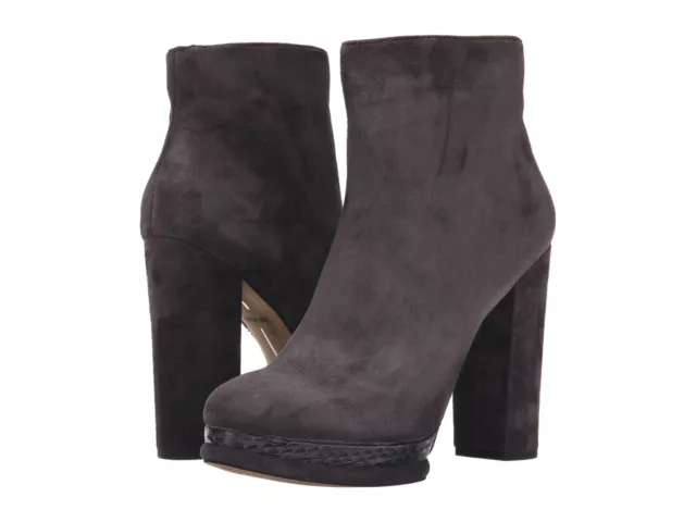 Dolce Vita Vergo Platform High Heel Booties, Galaxy Grey Suede