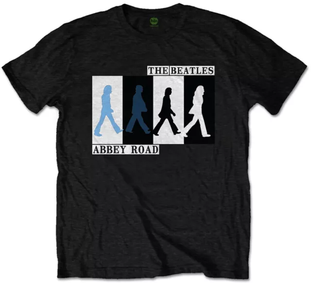 The Beatles 'Abbey Road Colours Crossing' (Nero) T-Shirt Per Bambini