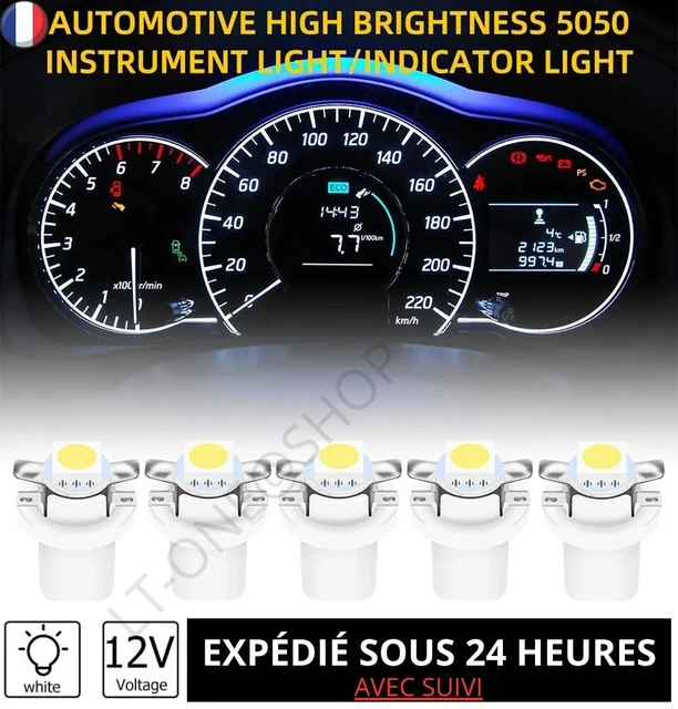 20 Ampoules T5 286 12V 1.2W Pour Tableau De Bord Voiture - Halogène Blanc Chaud