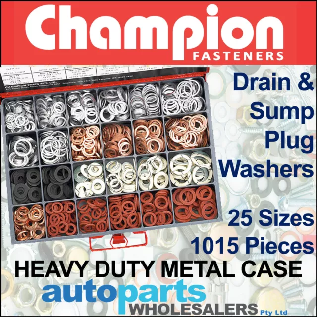 CHAMPION MASTER KIT DRAIN SUMP PLUG WASHERS ASSORTMENT (1015 Pieces) 2