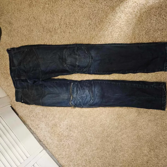 G STAR RAW Dark Wash 33x32 motorcycle jeans $40.00 - PicClick