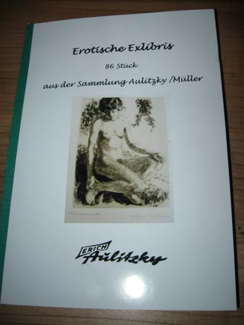 buch Broschur mit 86 stück erotische exlibris