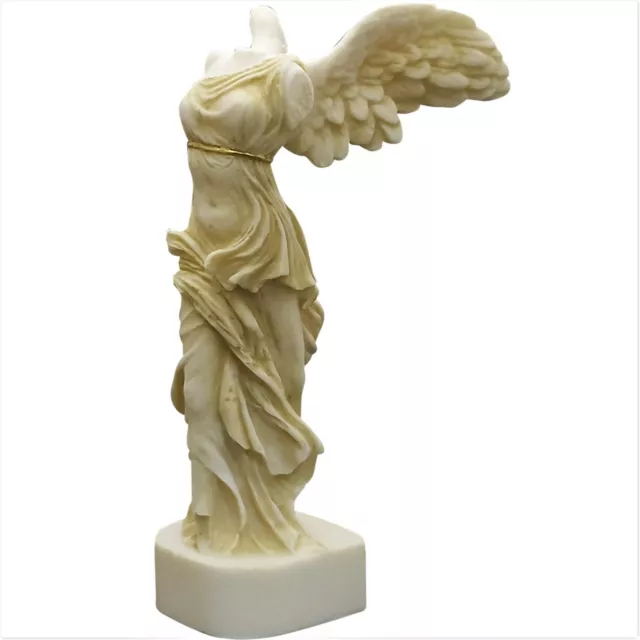 Winged Nike Victory of Samothrace Greek Roman Goddess Statue Sculpture 7.8 in