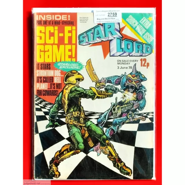 StarLord # 4 Magazine British Comic Book Pre 2000AD 3 June 1978 UK (Lot 2759