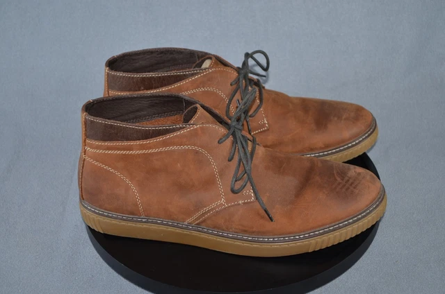 JOHNSTON MURPHY Wallace Sheepskin Brown Leather Chukka Boots Size 12 M 37.49 PicClick