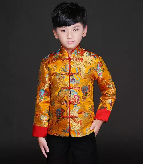 Kid China Dress The Tang Dynasty Chinese Traditional Hanfu  Dragon Costume Pants