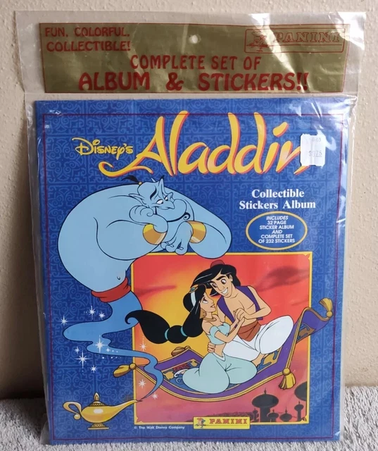 VINTAGE PANINI DISNEY’S Aladdin Collectible Sticker Album COMPLETE NEW ...