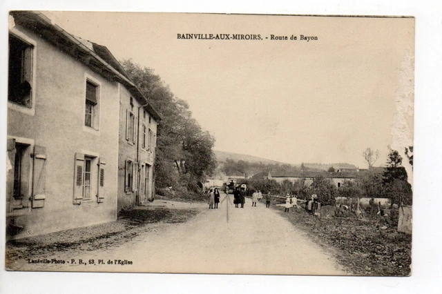 BAINVILLE AUX MIRRORS Meurthe et moselle CPA 54 the road to Bayon