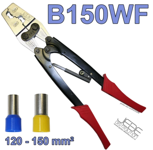 Knipex 97 53 04 SB - Pince à sertir auto-ajustable pour embouts de câble avec accès latéral