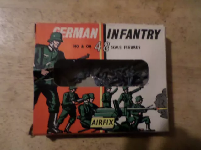 Vintage Airfix WW2 German Infantry ( Window box)