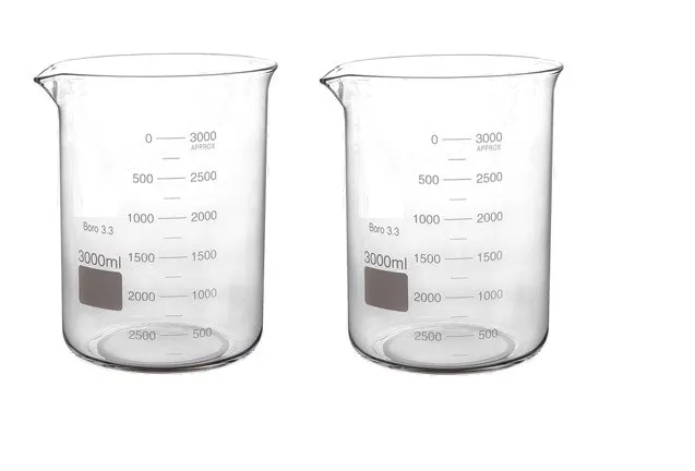 Rocwing Borosilicate Glass Laboratory Beakers Sets Boro 3.3 Low Form 5ml - 10LTR