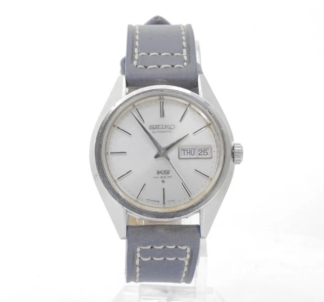 Montre Vintage King Seiko 5626-7000 Hi-Beat - Boîtier Plaqué Or, Cadran Blanc - Mouvement Automatique Servi, Garantie 1 An