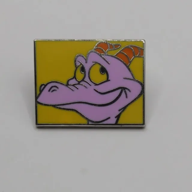Disney Epcot Figment Trading Pin Yellow Mystery Closed Mouth Portrait Rectangle