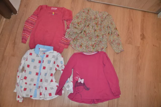 Lot de 7 vêtements fille, 4 ans, pull, chemise, t-shirts, legging, Naf Naf