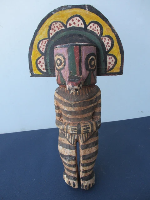 Muñeca estilo Hopi Kachina madera 32 cm