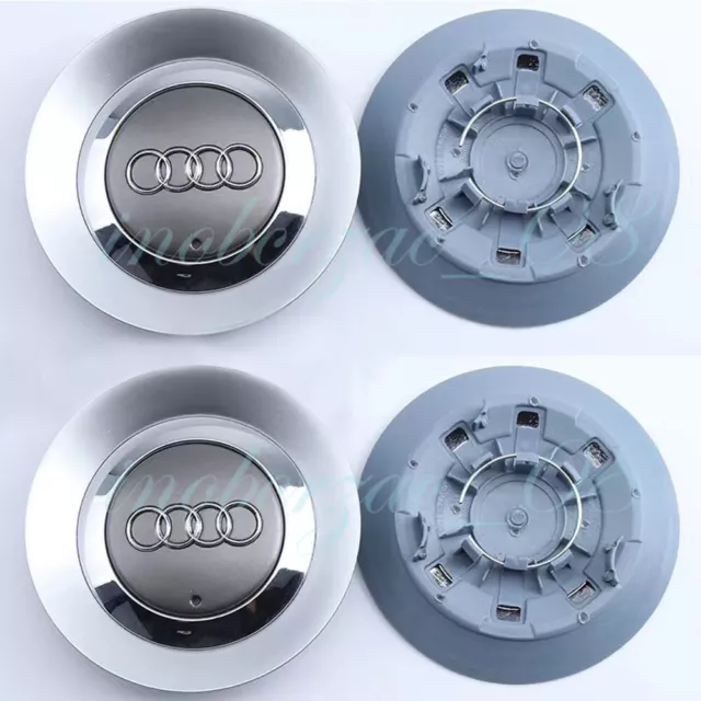 4x 149mm Für Audi A4 A6L Auto Felgendeckel Alufelge Nabendeckel Wheel Cap Silber