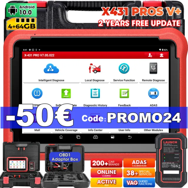 LAUNCH X431 PROS V+ PRO3S+ Auto OBD2 Diagnostic Systèmes Complète ECU Key Codage