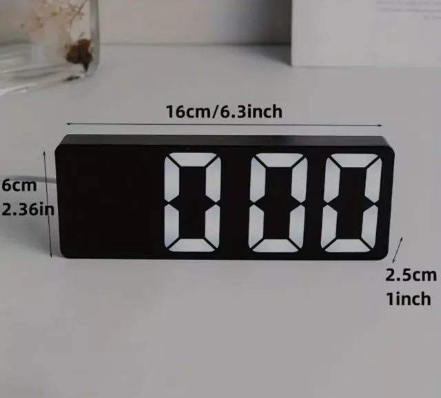 Digital Clock Large Display - Modern LED Electric Alarm Clock for Home Decor