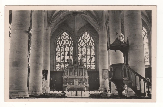 CPSM 55 Glacée - SAINT-MIHIEL : INTÉRIEUR DE L'ÉGLISE SAINT-ÉTIENNE (MEUSE) cpa