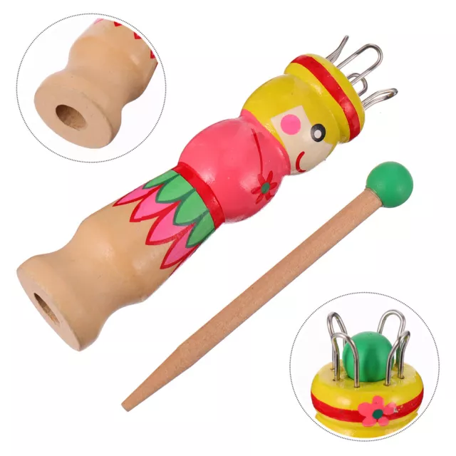 French Knitter Wood Yarn Knitting Tool with Needle - Crafts