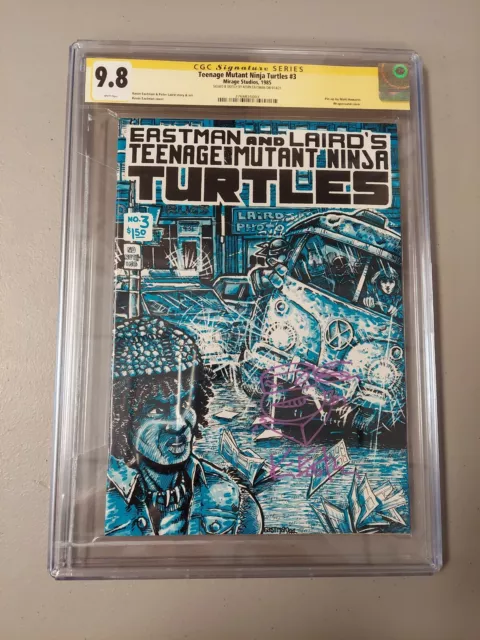 Teenage Mutant Ninja Turtles #3 ~ CGC SS 9.8 ~ Kevin Eastman Signed & Sketch