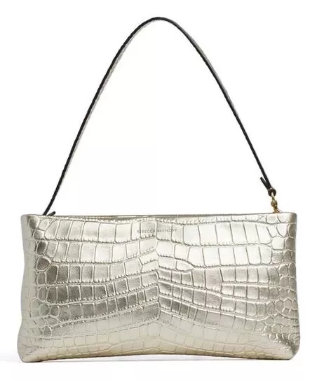 Rebecca Minkoff Zip Clutch Handbag Purse NWT Silver