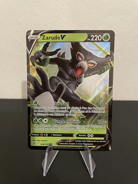 Zarude V 016/172 Brilliant Stars - Tarjeta Pokemon Ultra Rara - Lámina Holográfica